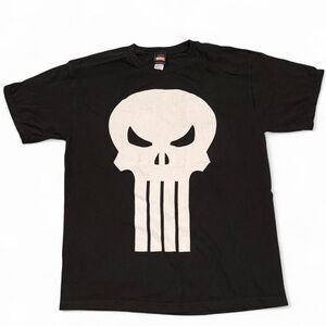 Black punisher mad engine t shirt Large